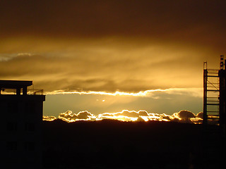 Image showing Sunset in Ljubljana