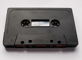 Image showing Black tape cassette