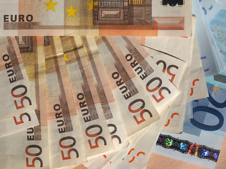 Image showing Fifty and Twenty Euro notes