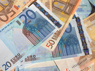 Image showing Fifty and Twenty Euro notes