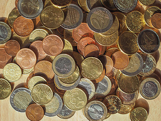 Image showing Many Euro coins