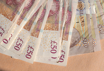 Image showing GBP Pound notes