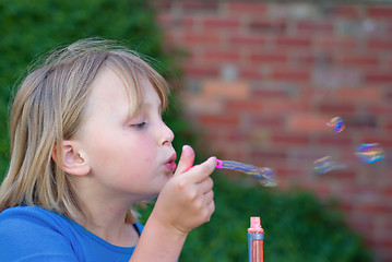 Image showing blowing bubbles