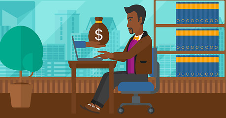 Image showing Businessman working in office.