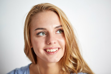 Image showing happy young woman face