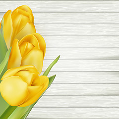 Image showing Yellow tulips. EPS 10