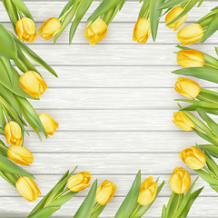 Image showing Yellow tulips. EPS 10