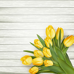 Image showing Yellow tulips. EPS 10
