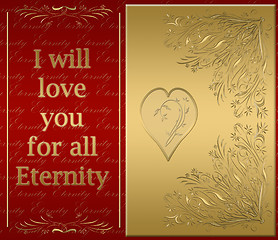 Image showing Love you for eternity