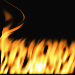 Image showing flames on black