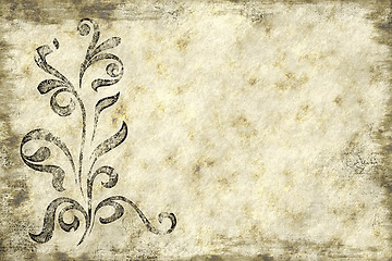 Image showing floral grunge design