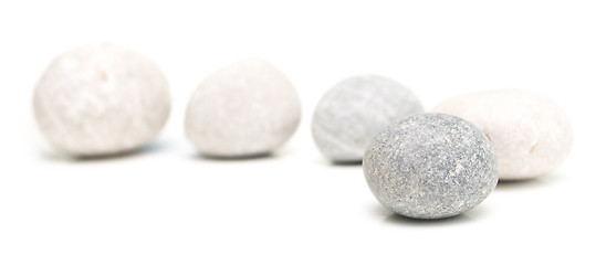 Image showing round stones on white