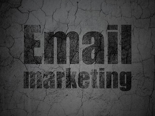 Image showing Business concept: Email Marketing on grunge wall background
