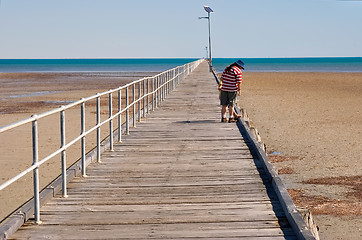 Image showing looking over the edge