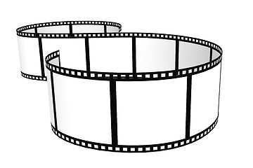 Image showing Film strip isolated with white background