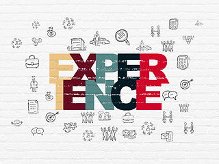 Image showing Business concept: Experience on wall background