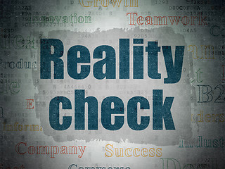 Image showing Business concept: Reality Check on Digital Paper background