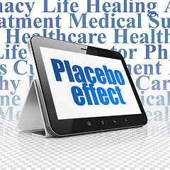 Image showing Healthcare concept: Tablet Computer with Placebo Effect on display