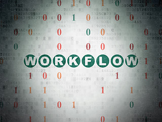 Image showing Business concept: Workflow on Digital Paper background