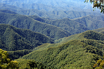 Image showing rows of mountains