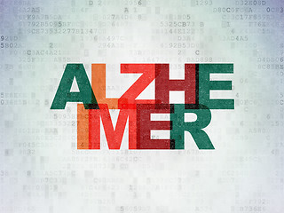 Image showing Healthcare concept: Alzheimer on Digital Paper background