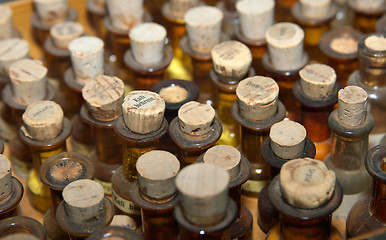 Image showing old medicine bottles