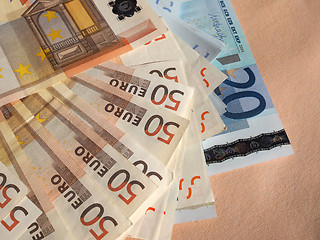 Image showing Fifty and Twenty Euro notes