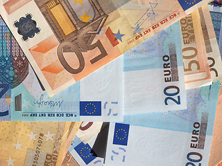 Image showing Fifty and Twenty Euro notes