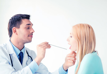 Image showing male doctor with patient