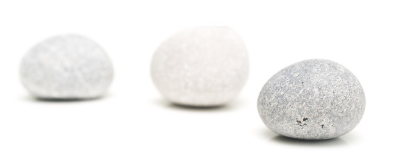 Image showing round stones on white