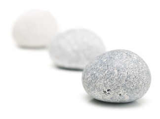 Image showing round stones on white
