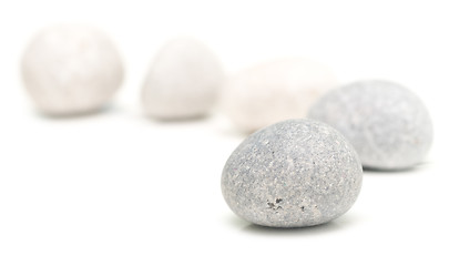 Image showing round stones on white