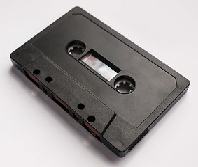 Image showing Black tape cassette