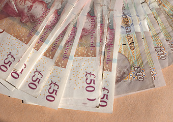 Image showing GBP Pound notes