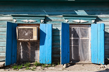 Image showing Old wooden window