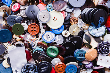 Image showing group of colorful buttons 