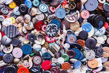 Image showing group of colorful buttons 