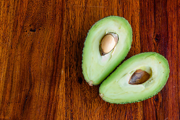 Image showing Avocado on a dark table