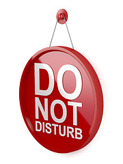 Image showing Do not disturb signboard