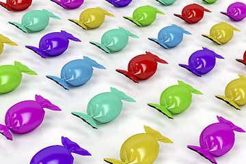 Image showing Group of colorful candies