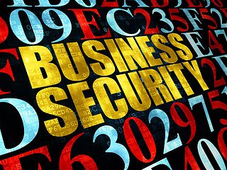Image showing Safety concept: Business Security on Digital background