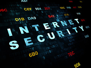 Image showing Privacy concept: Internet Security on Digital background