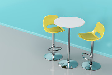 Image showing Bar table and stools