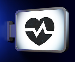 Image showing Healthcare concept: Heart on billboard background