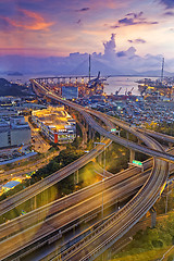 Image showing Hong Kong Stonecutters\' Bridge