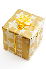 Image showing golden gift box