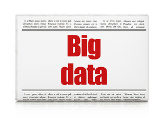 Image showing Information concept: newspaper headline Big Data