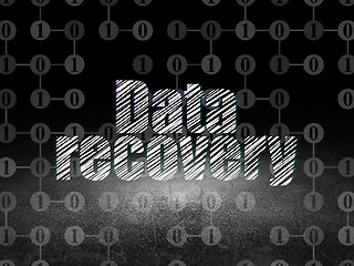 Image showing Data concept: Data Recovery in grunge dark room