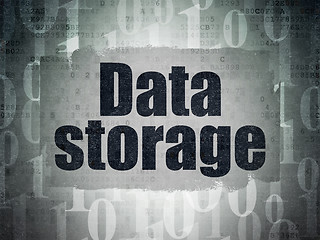 Image showing Data concept: Data Storage on Digital Paper background