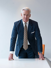 Image showing confident and handsome  senior business man